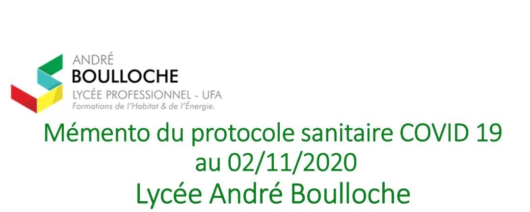 PROTOCOLE SANITAIRE