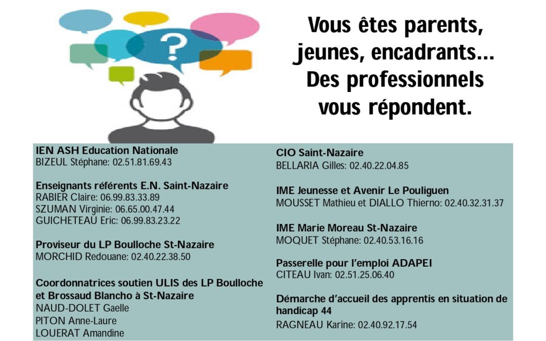 Réunion d’information sur les parcours de scolarisation et de formation pour les élèves en situation de handicap