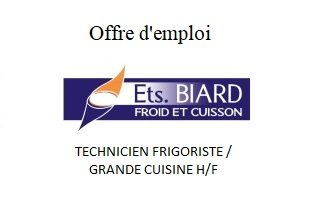 Offre d’emploi : Technicien Frigoriste / Grande Cuisine H/F