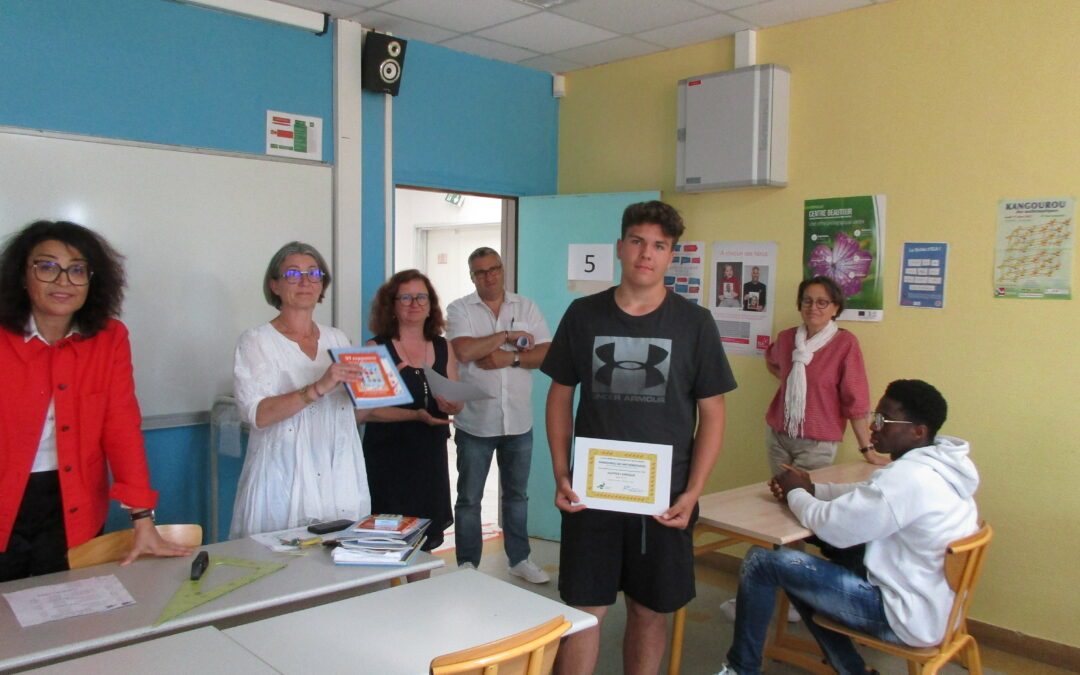 Cérémonie de remise des prix du concours Kangourou Des Mathématiques 2024