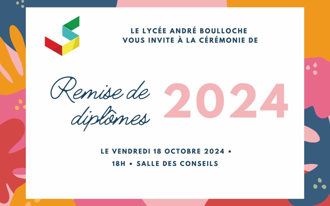 La Proviseure aux élèves diplômés de la session 2024